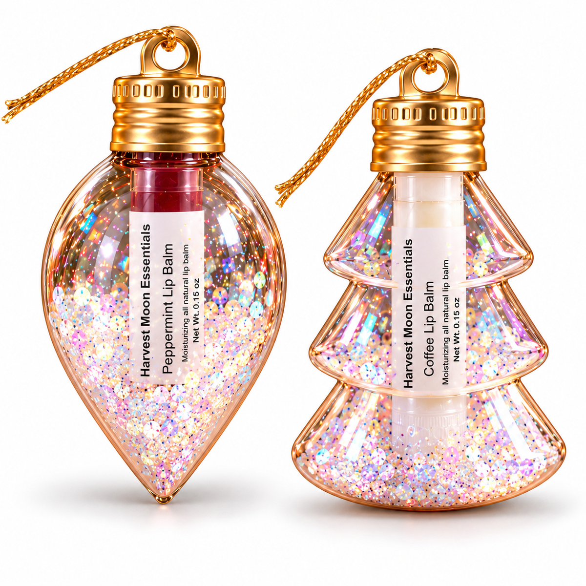 Nourish your lips this season with our Christmas Ornament Shea Butter Lip Balm, crafted with pure essential oils in festive seasonal scents. Each balm is packaged in a charming holiday design, making it the ideal stocking stuffer or small gift for friends and coworkers. Soft, moisturizing shea butter glides smoothly while natural oils provide lasting comfort and a delightful aroma. Perfect for spreading holiday cheer—little gifts, big smiles.